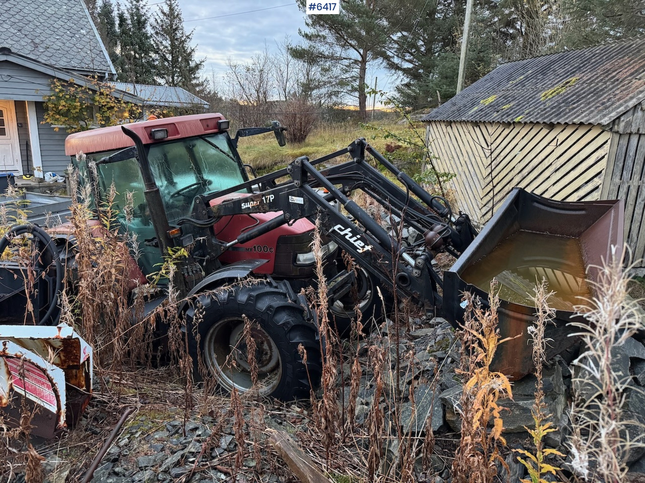 1999 Case IH Maxxum MX 100C w/ front loader, bucket and blade. Repair object. - جرار: صور 1 1999 Case IH Maxxum MX 100C w/ front loader, bucket and blade. Repair object. - جرار: صور 1