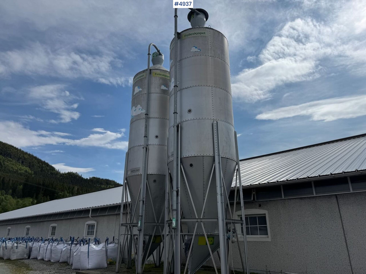 2008 Mafa 27.6 cubic meter feed silos x2 - المعدات لتربية الماشية: صور 3 2008 Mafa 27.6 cubic meter feed silos x2 - المعدات لتربية الماشية: صور 3
