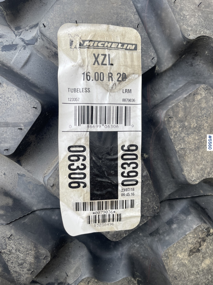 2018 Michelin XLZ 16.00 R20 Wheel Loader Tires - الإطارات - لودر: صور 4 2018 Michelin XLZ 16.00 R20 Wheel Loader Tires - الإطارات - لودر: صور 4