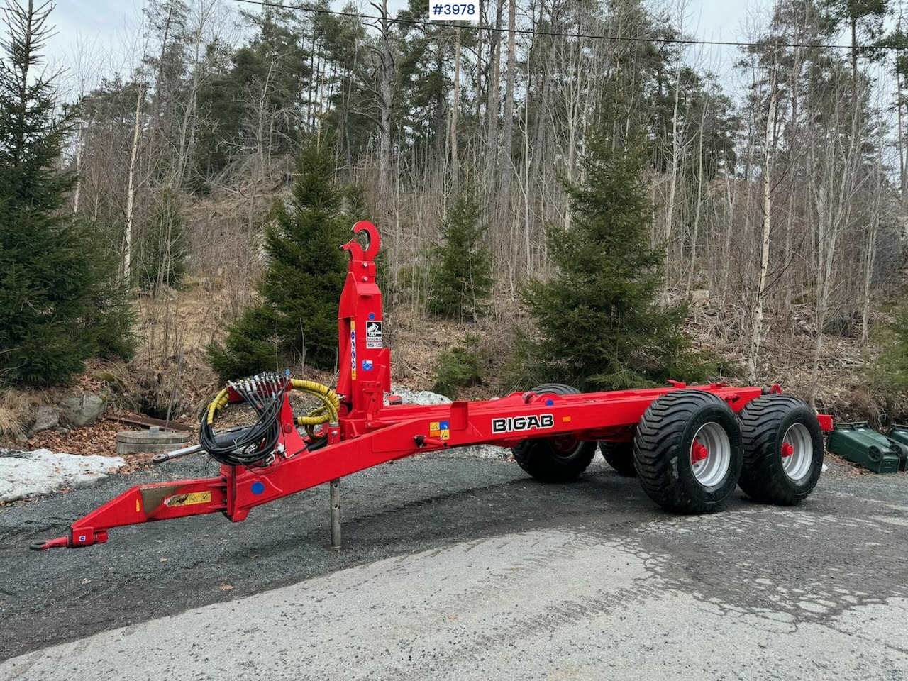 2022 Bigab 15-19 hook trailer - عربة مسطحة منخفضة مقطورة: صور 1 2022 Bigab 15-19 hook trailer - عربة مسطحة منخفضة مقطورة: صور 1