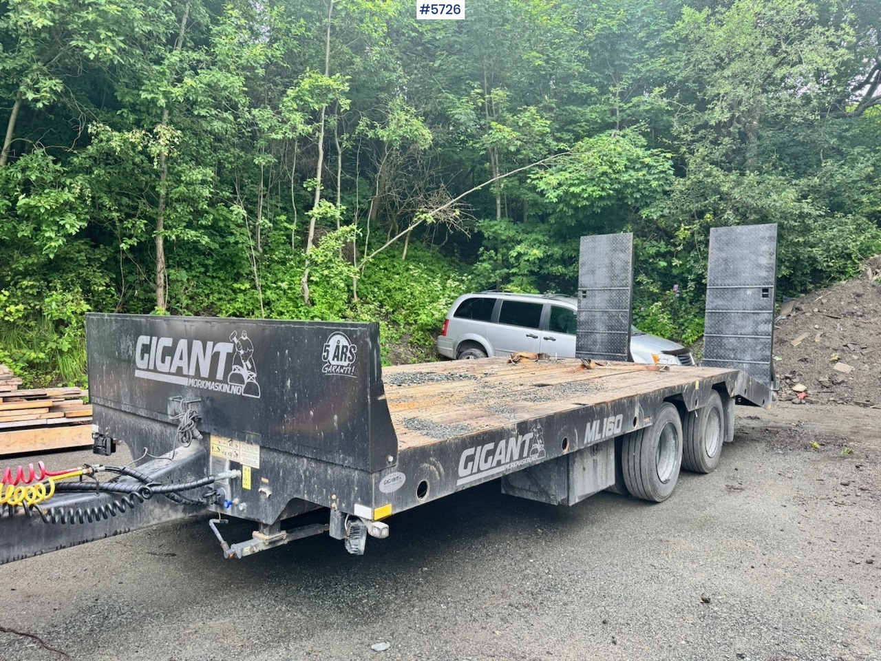 2023 Gigant ML-160 Machine trailer for tractor. - عربة مسطحة منخفضة مقطورة: صور 1 2023 Gigant ML-160 Machine trailer for tractor. - عربة مسطحة منخفضة مقطورة: صور 1