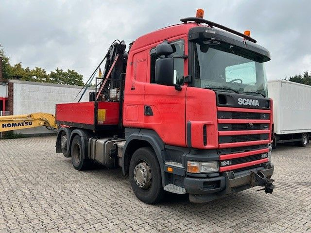Scania 124 L 470 Pritsche + MKG HLK 201 HP 6x2 - شاحنات مسطحة, شاحنة كرين: صور 2 Scania 124 L 470 Pritsche + MKG HLK 201 HP 6x2 - شاحنات مسطحة, شاحنة كرين: صور 2
