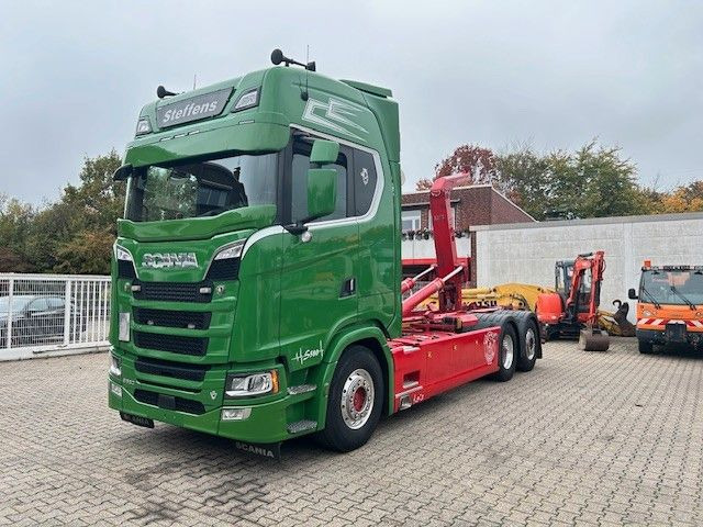 Scania S580 V8 MEILLER Abroller mit Lift+Lenkachse 6x2 - شاحنة ذات الخطاف: صور 4 Scania S580 V8 MEILLER Abroller mit Lift+Lenkachse 6x2 - شاحنة ذات الخطاف: صور 4