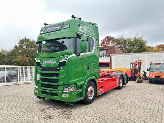 Scania S580 V8 MEILLER Abroller mit Lift+Lenkachse 6x2 - شاحنة ذات الخطاف: صور 2 Scania S580 V8 MEILLER Abroller mit Lift+Lenkachse 6x2 - شاحنة ذات الخطاف: صور 2