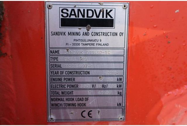آلة حفر Sandvik DT1130-SC: صور 19