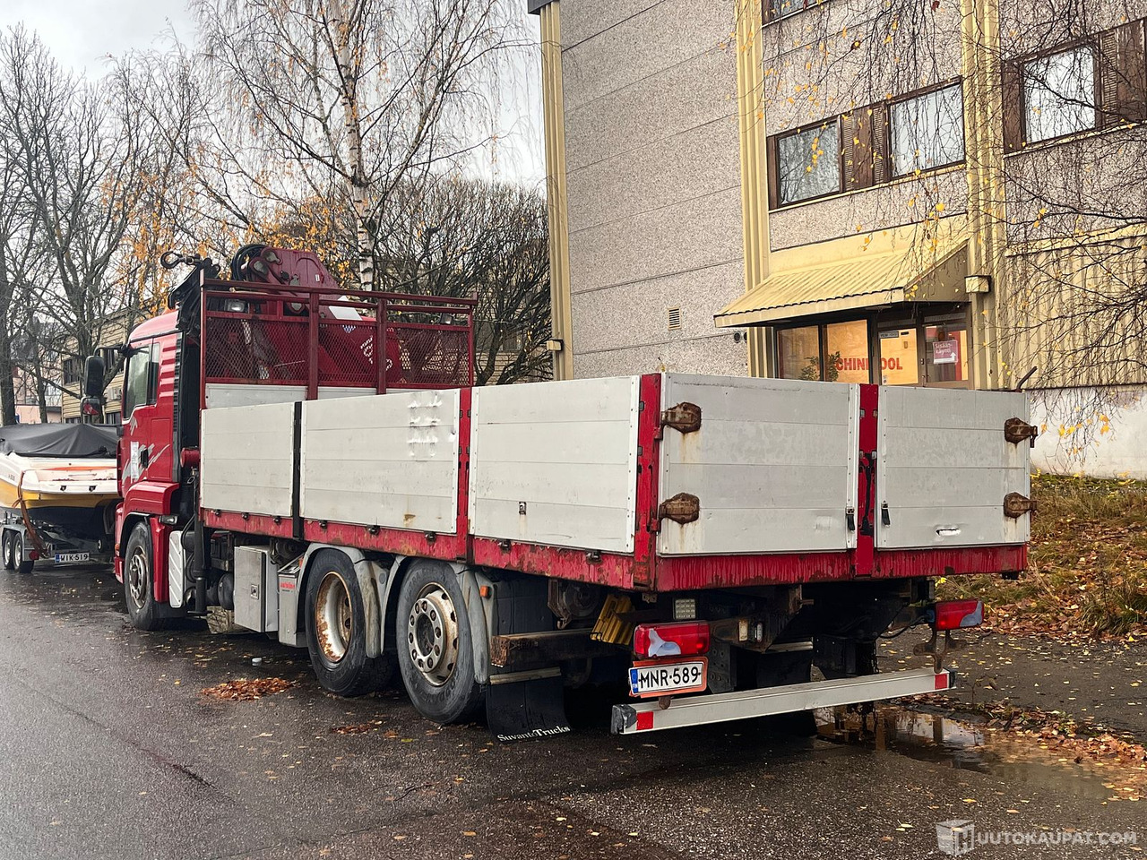 MAN TGA 26.400, kuorma-auto nosturilla, 2008, Helsinki - شاحنات مسطحة, شاحنة كرين: صور 4 MAN TGA 26.400, kuorma-auto nosturilla, 2008, Helsinki - شاحنات مسطحة, شاحنة كرين: صور 4