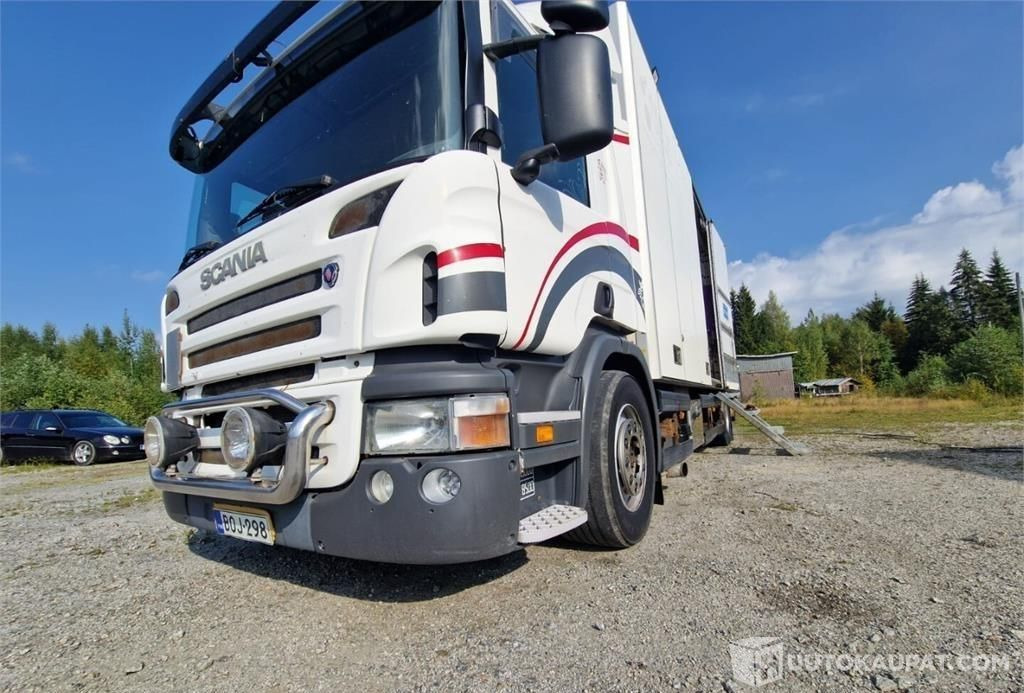 Scania P 230 Huoltokuorma-auto ruokailutilalla, 2008, Siilinjärvi - بصندوق مغلق شاحنة: صور 5 Scania P 230 Huoltokuorma-auto ruokailutilalla, 2008, Siilinjärvi - بصندوق مغلق شاحنة: صور 5
