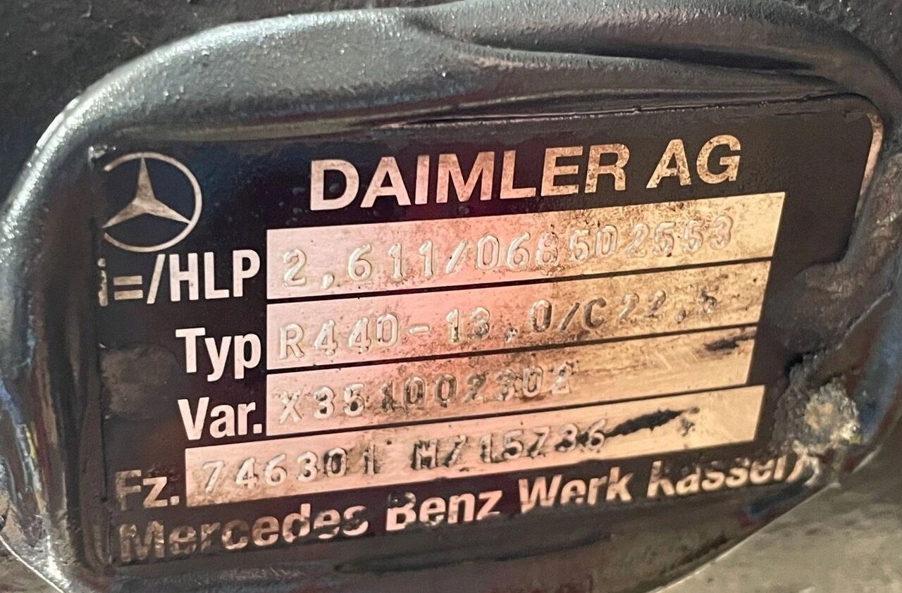 Mercedes-Benz ACTROS MP 4 2,611 R440-13 truck - المحور الخلفي - شاحنة: صور 3 Mercedes-Benz ACTROS MP 4 2,611 R440-13 truck - المحور الخلفي - شاحنة: صور 3