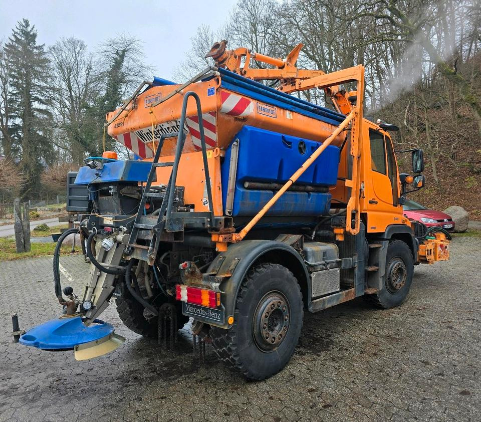 Mercedes-Benz Unimog 405 U400 mit Mulag MKM 700 Schmidt Stratos Salzstreuer 400 500 300 423 430 527 Dücker - سيارة بلدية: صور 3 Mercedes-Benz Unimog 405 U400 mit Mulag MKM 700 Schmidt Stratos Salzstreuer 400 500 300 423 430 527 Dücker - سيارة بلدية: صور 3