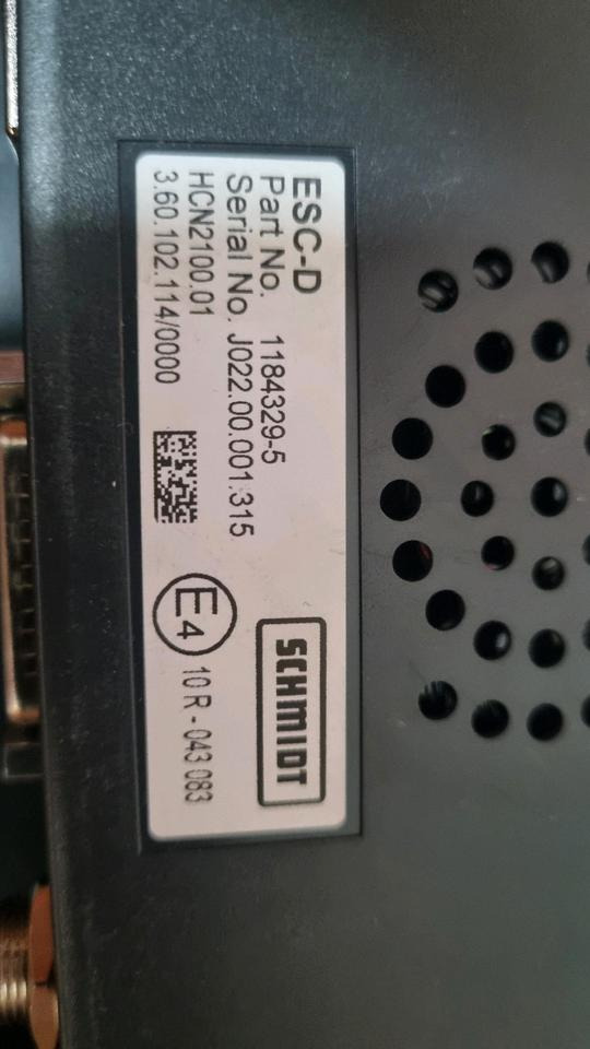 Schmidt Aebi ESC-D Salzstreuer Steuerung Bordcomputer 1184329-5 Bedieeinheit Stratos Salzsilo - كتلة التحكم - سيارة بلدية: صور 2 Schmidt Aebi ESC-D Salzstreuer Steuerung Bordcomputer 1184329-5 Bedieeinheit Stratos Salzsilo - كتلة التحكم - سيارة بلدية: صور 2