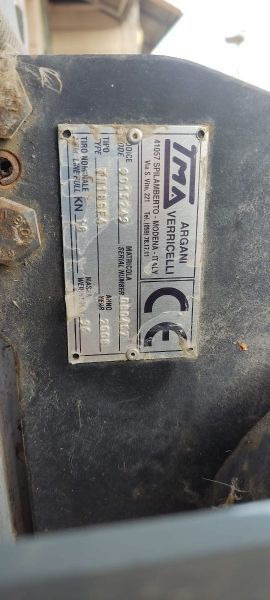 Wciągarka 3,8T do ładowarki obrotowej Dieci Pegasus 40.17, 40.18, 38.16, 45.21 - وینچ: صور 4 Wciągarka 3,8T do ładowarki obrotowej Dieci Pegasus 40.17, 40.18, 38.16, 45.21 - وینچ: صور 4