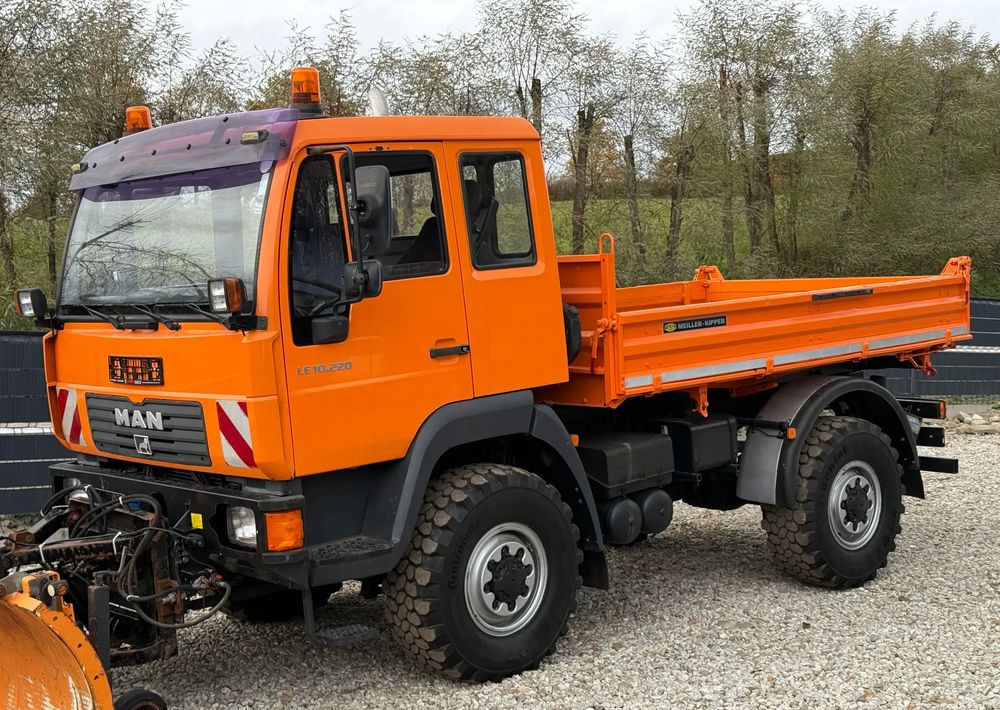 MAN * MAN 10-220 * Pług * Kiper Wywrotka Meiller * 4x4 * Zimowe Utrzymanie * Unimog * - قلابات: صور 3 MAN * MAN 10-220 * Pług * Kiper Wywrotka Meiller * 4x4 * Zimowe Utrzymanie * Unimog * - قلابات: صور 3