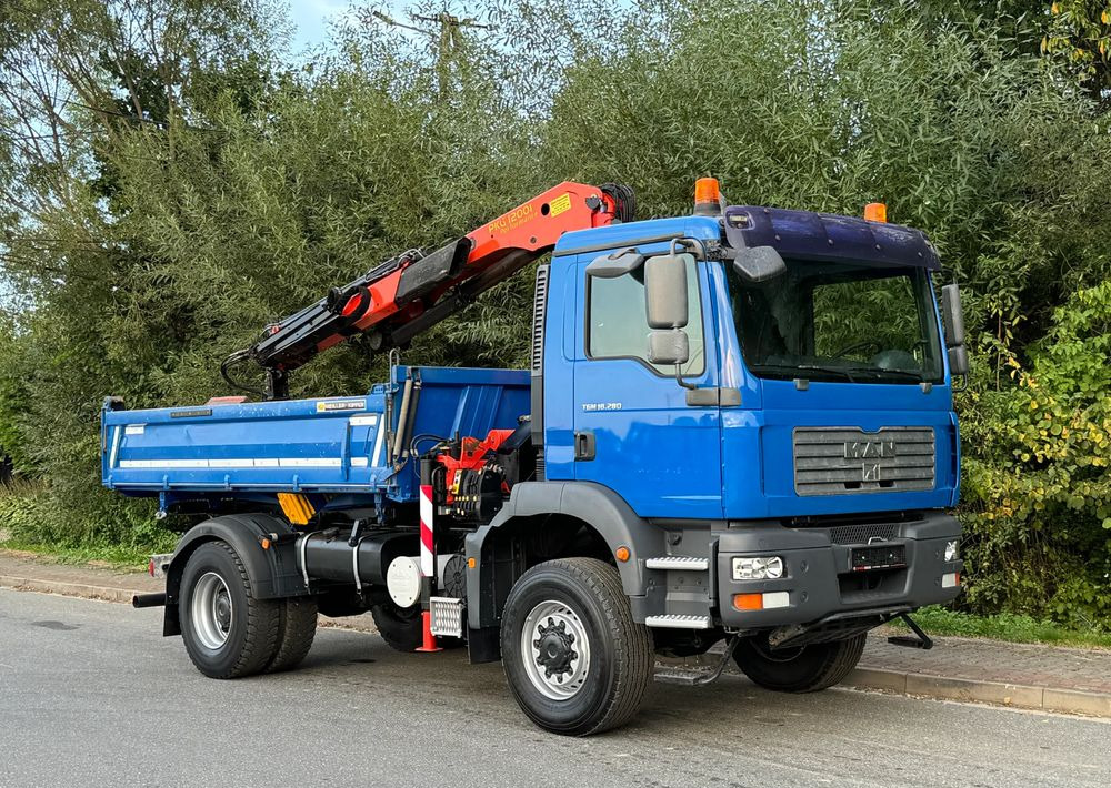 MAN * MAN 18 280 * KIPER WYWROTKA * 4x4 * HDS Palfinger 120 STAN BARDZO DOBRY * Sprowadzony - قلابات: صور 2 MAN * MAN 18 280 * KIPER WYWROTKA * 4x4 * HDS Palfinger 120 STAN BARDZO DOBRY * Sprowadzony - قلابات: صور 2