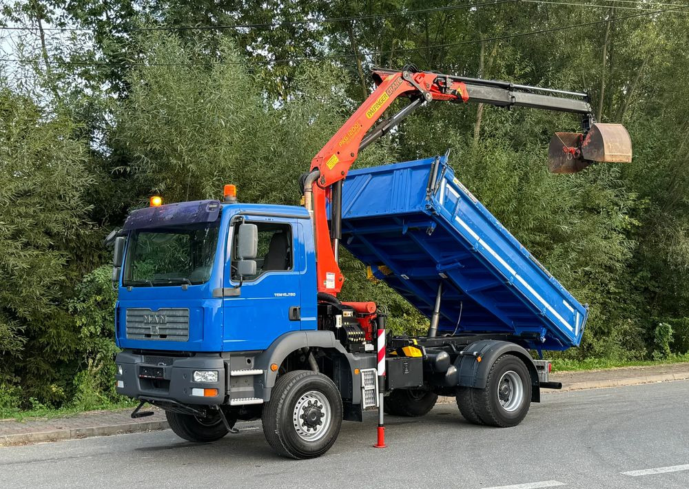 MAN * MAN 18 280 * KIPER WYWROTKA * 4x4 * HDS Palfinger 120 STAN BARDZO DOBRY * Sprowadzony - قلابات: صور 1 MAN * MAN 18 280 * KIPER WYWROTKA * 4x4 * HDS Palfinger 120 STAN BARDZO DOBRY * Sprowadzony - قلابات: صور 1