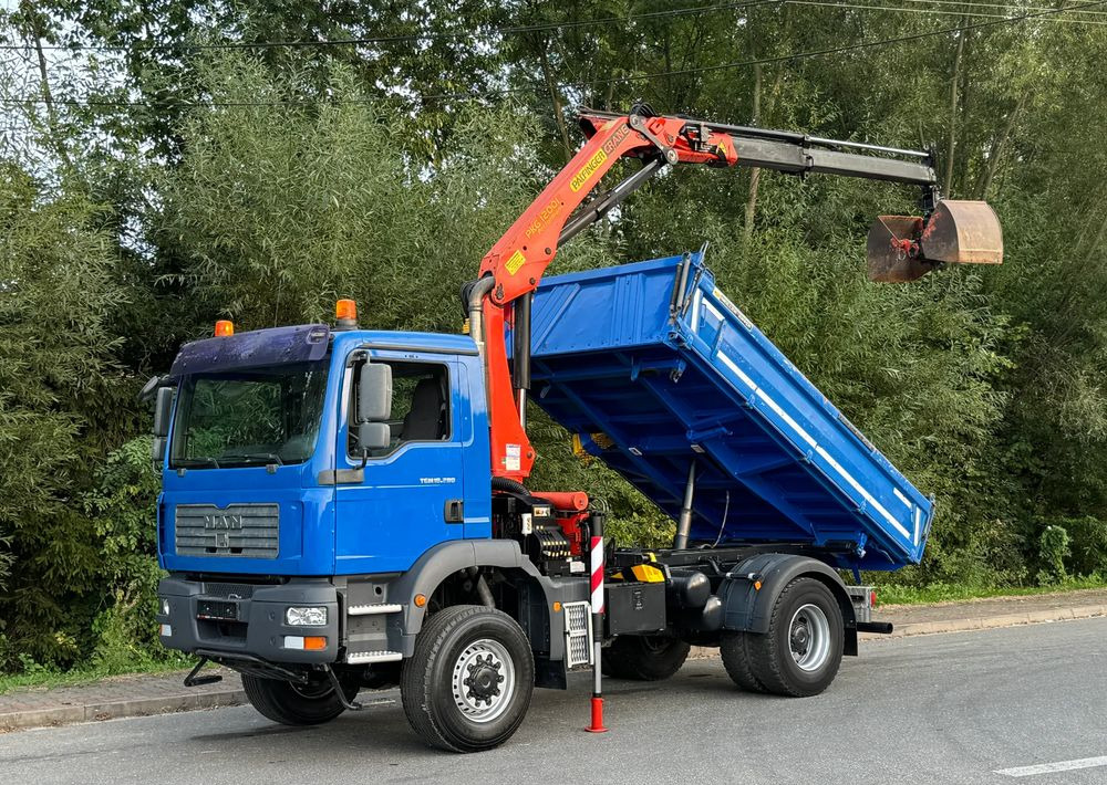 MAN * MAN 18 280 * Kiper Wywrotka * 4x4 * HDS Palfinger 120 STAN BARDZO DOBRY * Sprowadzony - قلابات: صور 1 MAN * MAN 18 280 * Kiper Wywrotka * 4x4 * HDS Palfinger 120 STAN BARDZO DOBRY * Sprowadzony - قلابات: صور 1
