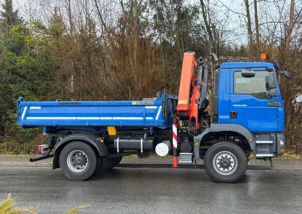 قلابات MAN * MAN 18 280 * Kiper Wywrotka * 4x4 * HDS Palfinger  120 STAN BARDZO DOBRY * Sprowadzony: صور 10