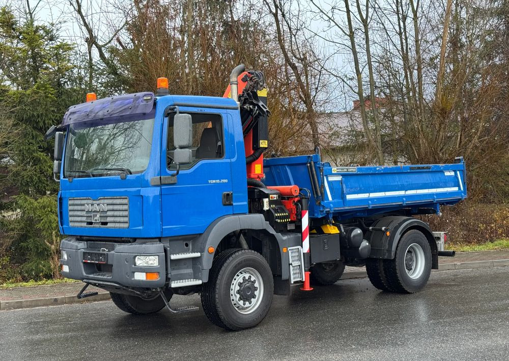 قلابات MAN * MAN 18 280 * Kiper Wywrotka * 4x4 * HDS Palfinger  120 STAN BARDZO DOBRY * Sprowadzony: صور 13