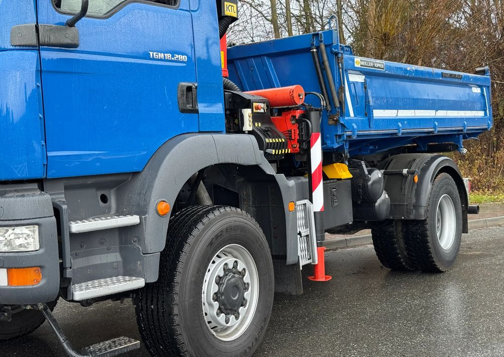 قلابات MAN * MAN 18 280 * Kiper Wywrotka * 4x4 * HDS Palfinger  120 STAN BARDZO DOBRY * Sprowadzony: صور 15