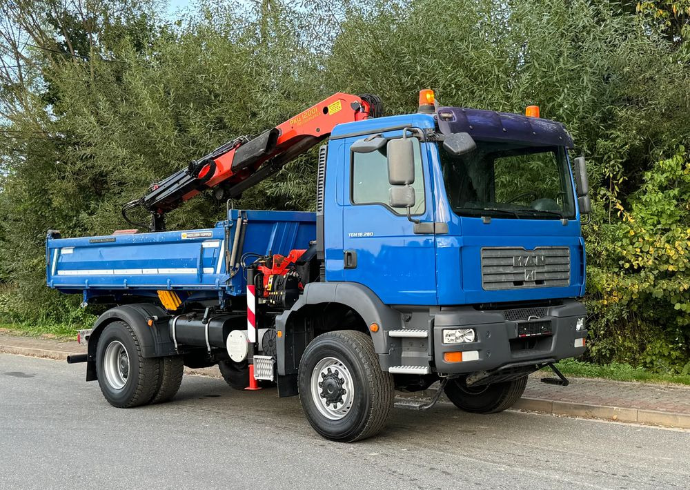 MAN * MAN 18 280 * Kiper Wywrotka * 4x4 * HDS Palfinger 120 STAN BARDZO DOBRY * Sprowadzony - قلابات: صور 2 MAN * MAN 18 280 * Kiper Wywrotka * 4x4 * HDS Palfinger 120 STAN BARDZO DOBRY * Sprowadzony - قلابات: صور 2