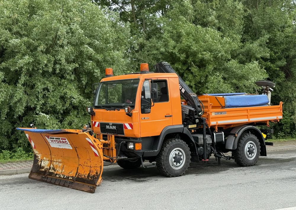 MAN * MAN LE 10.220 *Kiper Wywrotka * 4x4 * Pług Piaskarka * Zimowe Utrzymanie * Sprowadzony * HDS MKG * - قلابات: صور 1 MAN * MAN LE 10.220 *Kiper Wywrotka * 4x4 * Pług Piaskarka * Zimowe Utrzymanie * Sprowadzony * HDS MKG * - قلابات: صور 1