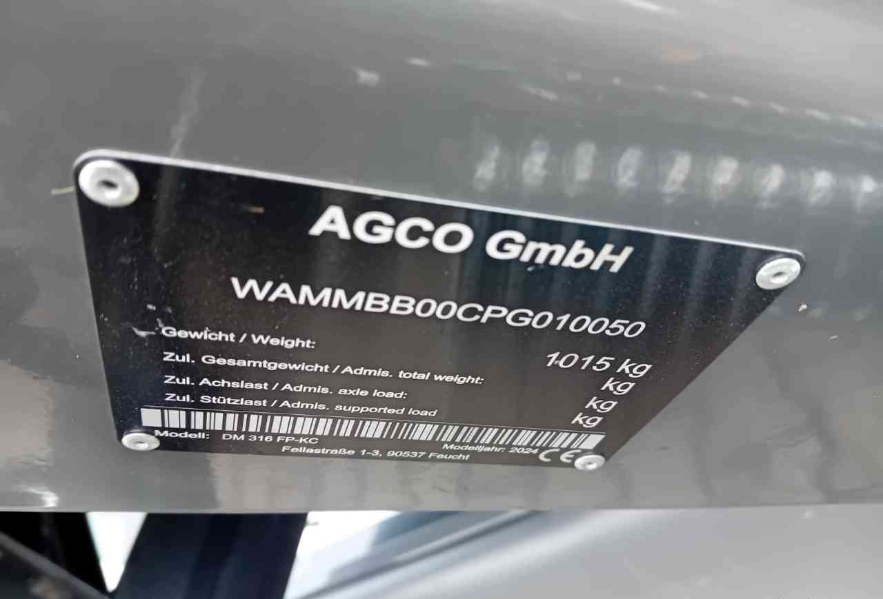 جزازة Massey Ferguson DM316 FP-KC schijvenmaaier weidebouwmachines: صور 7