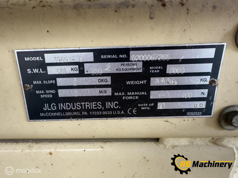 Onbekend merken JLG 3969 - رافعات مقصية: صور 4 Onbekend merken JLG 3969 - رافعات مقصية: صور 4