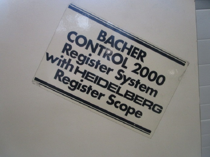 PLATTENSTANZE BACHER 2005.01 - آلات الطباعة: صور 5 PLATTENSTANZE BACHER 2005.01 - آلات الطباعة: صور 5