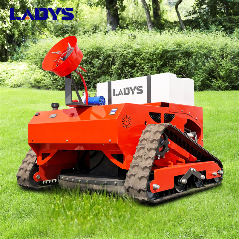 LADYS LD1000 Multi-function remote control lawn mower Track crawler gasoline gas All-terrain Agricultural Sprayers Pesticide spraying lawn mower for sale - جزازة المروج: صور 1 LADYS LD1000 Multi-function remote control lawn mower Track crawler gasoline gas All-terrain Agricultural Sprayers Pesticide spraying lawn mower for sale - جزازة المروج: صور 1