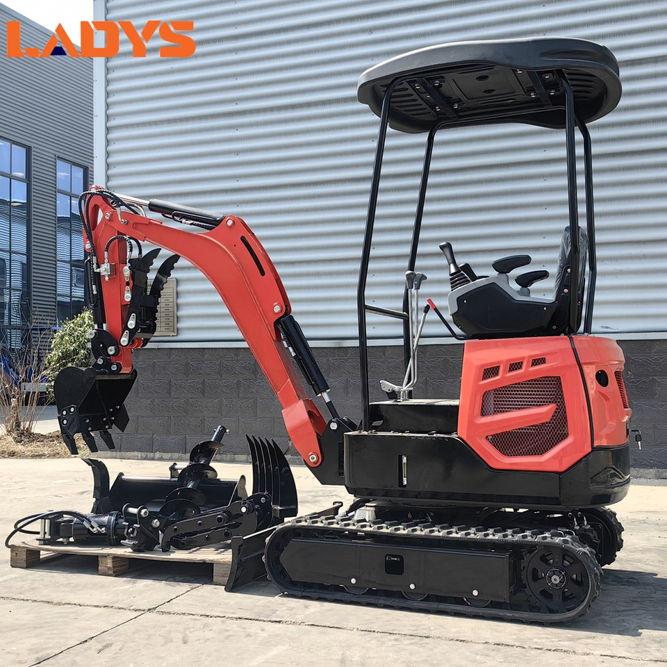 LADYS Mini Excavator Digger Miniexcavadora EPA Kubota Engine Chinese LADYS DY18 Mini Excavator For Sale With Mini Excavator Attachment Set - حفارة مصغرة: صور 1 LADYS Mini Excavator Digger Miniexcavadora EPA Kubota Engine Chinese LADYS DY18 Mini Excavator For Sale With Mini Excavator Attachment Set - حفارة مصغرة: صور 1