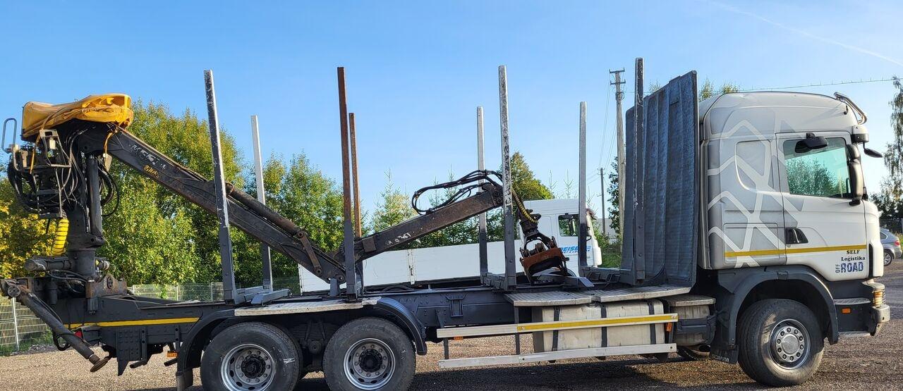 Scania G480 - شاحنة قطع الأشجار, شاحنة كرين: صور 4 Scania G480 - شاحنة قطع الأشجار, شاحنة كرين: صور 4