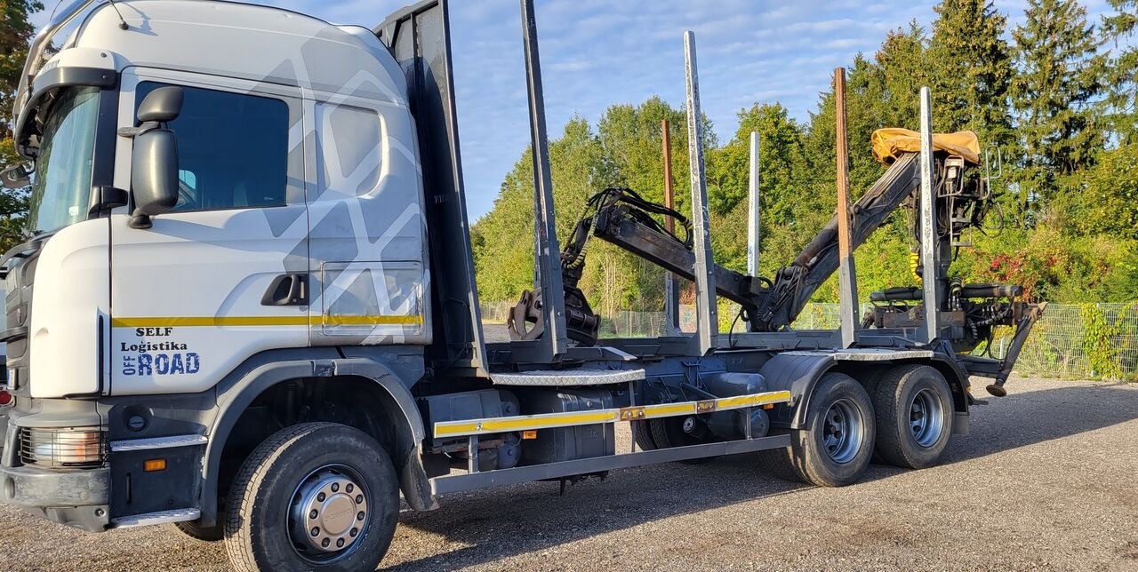 Scania G480 - شاحنة قطع الأشجار, شاحنة كرين: صور 1 Scania G480 - شاحنة قطع الأشجار, شاحنة كرين: صور 1