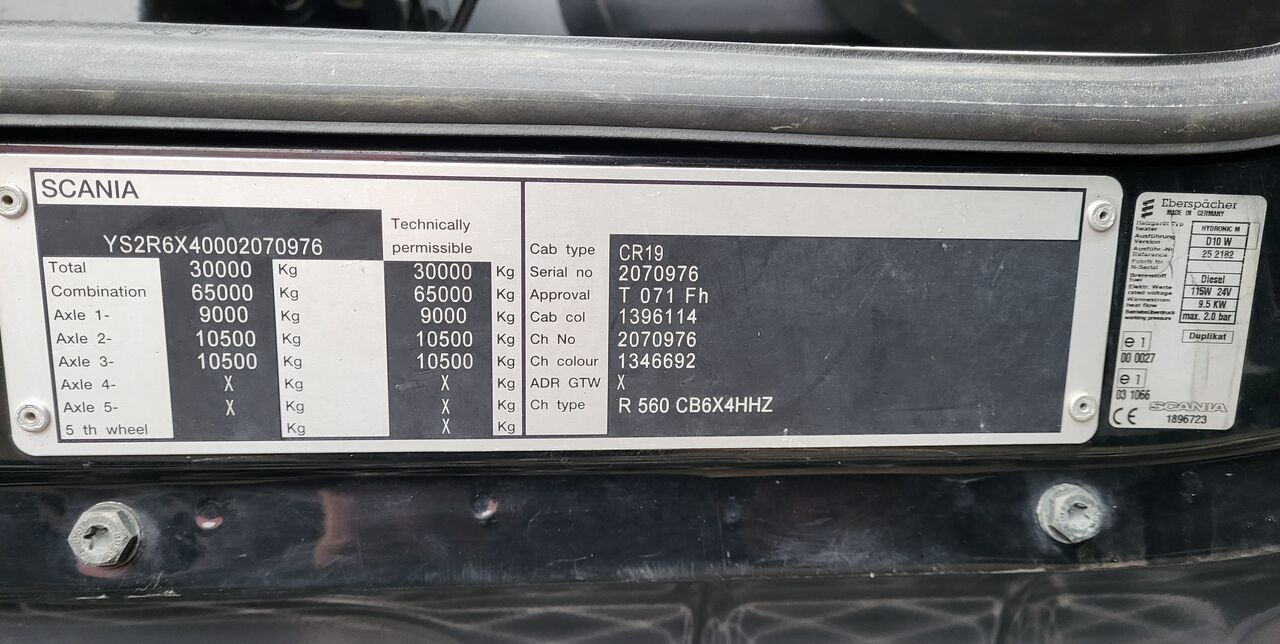 قلابات Scania R560 6X4: صور 24