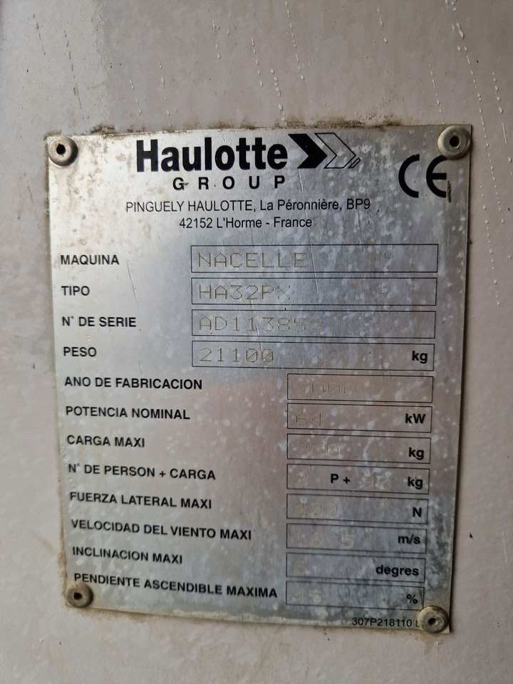 HAULOTTE HA 32 PX - رافعات سلة مفصلية: صور 5 HAULOTTE HA 32 PX - رافعات سلة مفصلية: صور 5