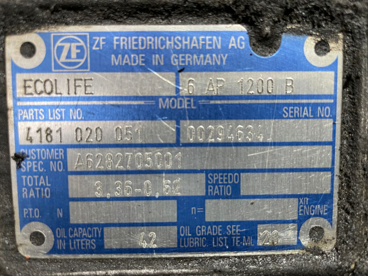 ZF Getriebe ZF 6 AP 1200 B Ecolife 4181020051 Citaro 6AP1200B - علبة التروس و قطع الغيار - حافلة: صور 2 ZF Getriebe ZF 6 AP 1200 B Ecolife 4181020051 Citaro 6AP1200B - علبة التروس و قطع الغيار - حافلة: صور 2