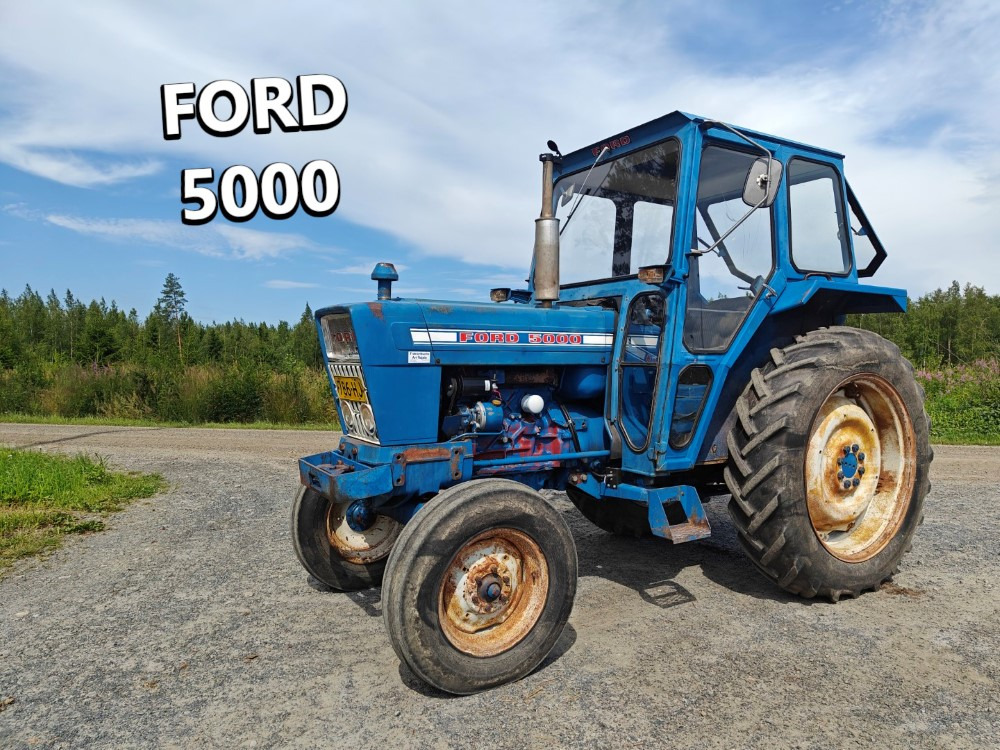 FORD 5000 traktori alkuperäiskuntoinen, Hara hytillä ja paljon hydrauliikkaa, katso video! - جرار: صور 1 FORD 5000 traktori alkuperäiskuntoinen, Hara hytillä ja paljon hydrauliikkaa, katso video! - جرار: صور 1