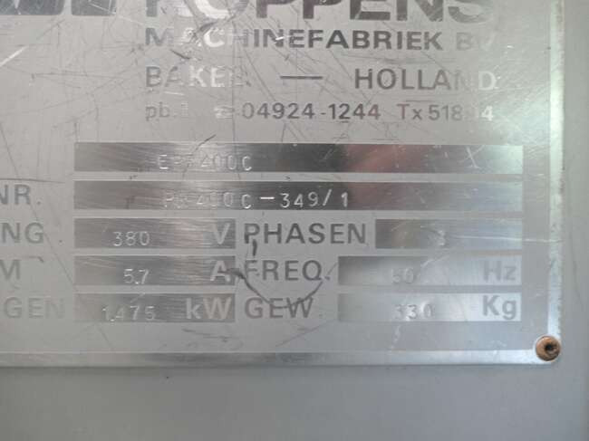 آلة الغذاء Koppens breading machine PR400C: صور 6 آلة الغذاء Koppens breading machine PR400C: صور 6