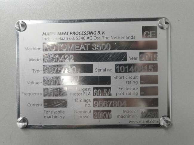 آلة الغذاء Marel RotoMeat separator Rotomeat 3500: صور 13