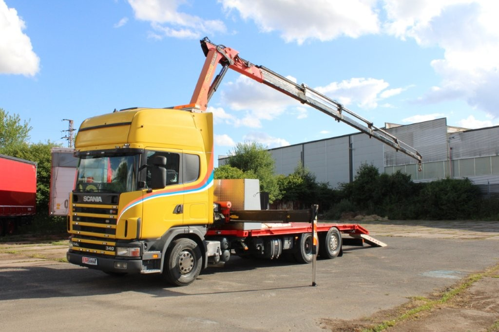 Scania R 114 LB340 6X2 L PALFINGER PK16502 - شاحنة نقل سيارات شاحنة, شاحنة كرين: صور 2 Scania R 114 LB340 6X2 L PALFINGER PK16502 - شاحنة نقل سيارات شاحنة, شاحنة كرين: صور 2
