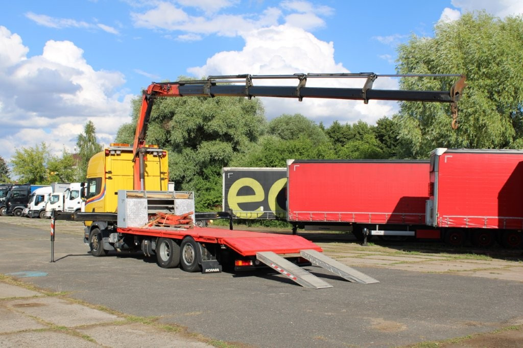 Scania R 114 LB340 6X2 L PALFINGER PK16502 - شاحنة نقل سيارات شاحنة, شاحنة كرين: صور 4 Scania R 114 LB340 6X2 L PALFINGER PK16502 - شاحنة نقل سيارات شاحنة, شاحنة كرين: صور 4