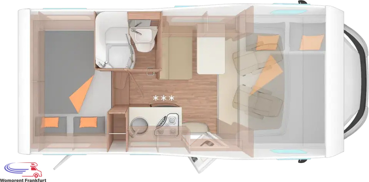 Wohnmobil Weinsberg CaraHome 550 MG - موتر هوم سقف عالي: صور 3 Wohnmobil Weinsberg CaraHome 550 MG - موتر هوم سقف عالي: صور 3
