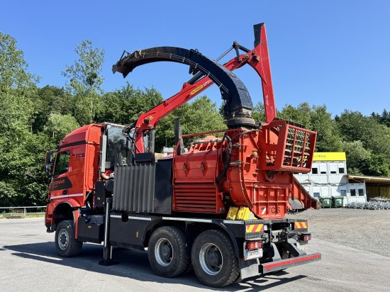 Mercedes-Benz ACTROS 6x4 DONAR 5810K ? Hack-LKW / Mobilhacker | TCS Umwelttechnik - ماكينة تقطيع الأغصان, شاحنة: صور 3 Mercedes-Benz ACTROS 6x4 DONAR 5810K ? Hack-LKW / Mobilhacker | TCS Umwelttechnik - ماكينة تقطيع الأغصان, شاحنة: صور 3