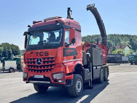 Mercedes-Benz ACTROS 6x4 DONAR 5810K ? Hack-LKW / Mobilhacker | TCS Umwelttechnik - ماكينة تقطيع الأغصان, شاحنة: صور 1 Mercedes-Benz ACTROS 6x4 DONAR 5810K ? Hack-LKW / Mobilhacker | TCS Umwelttechnik - ماكينة تقطيع الأغصان, شاحنة: صور 1