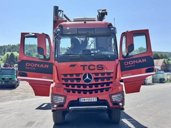 Mercedes-Benz ACTROS 6x4 DONAR 5810K ? Hack-LKW / Mobilhacker | TCS Umwelttechnik - ماكينة تقطيع الأغصان, شاحنة: صور 4 Mercedes-Benz ACTROS 6x4 DONAR 5810K ? Hack-LKW / Mobilhacker | TCS Umwelttechnik - ماكينة تقطيع الأغصان, شاحنة: صور 4