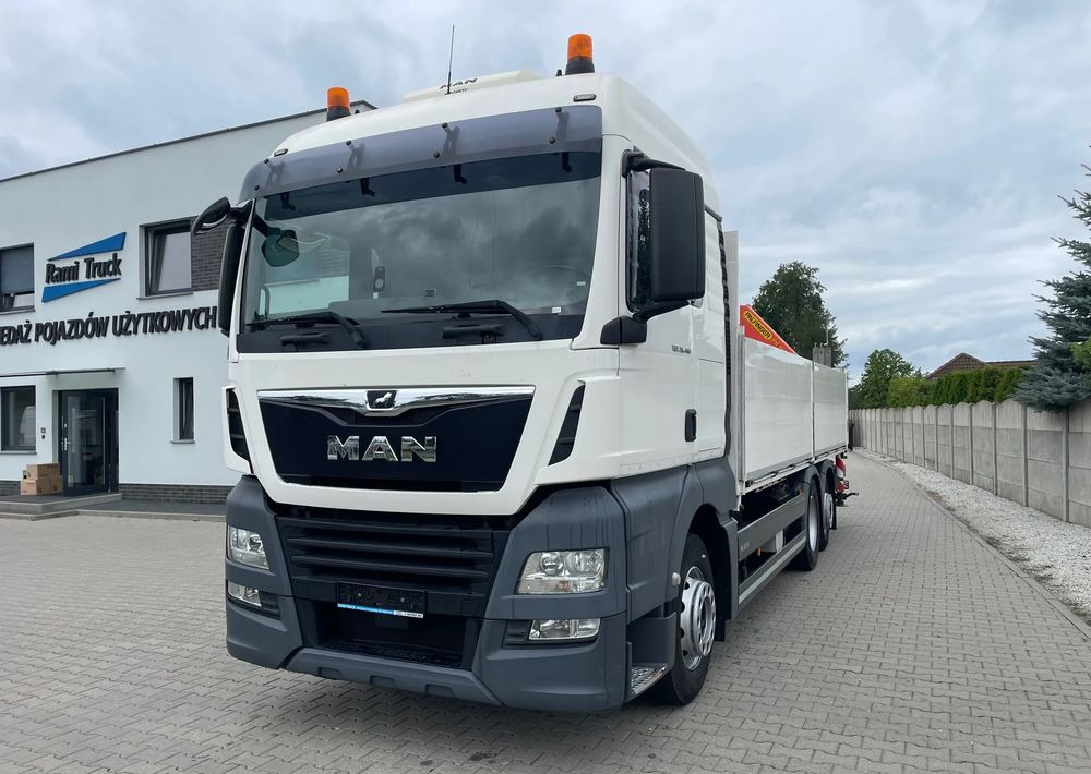 MAN TGX 26.460 HDS, PALFINGER PK 180002-EH, PILOT! - شاحنات مسطحة, شاحنة كرين: صور 1 MAN TGX 26.460 HDS, PALFINGER PK 180002-EH, PILOT! - شاحنات مسطحة, شاحنة كرين: صور 1