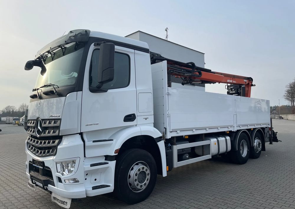 Mercedes-Benz Arocs 2545, HDS ATLAS 186.3 - PILOT - شاحنات مسطحة, شاحنة كرين: صور 2 Mercedes-Benz Arocs 2545, HDS ATLAS 186.3 - PILOT - شاحنات مسطحة, شاحنة كرين: صور 2