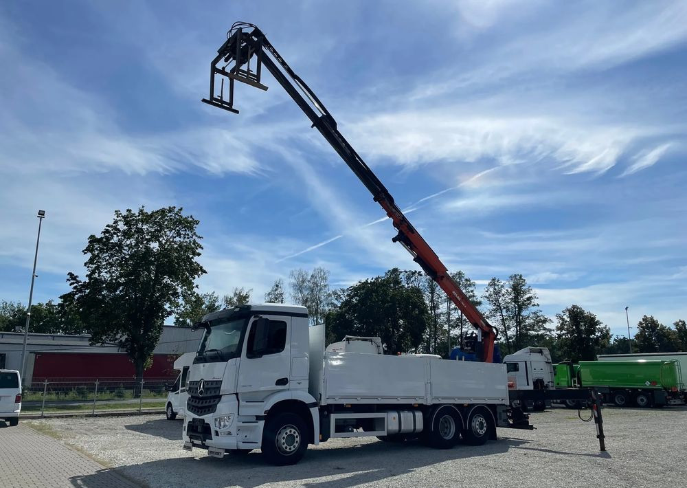 Mercedes-Benz Arocs 2545, HDS ATLAS 186.3 - PILOT - شاحنات مسطحة, شاحنة كرين: صور 2 Mercedes-Benz Arocs 2545, HDS ATLAS 186.3 - PILOT - شاحنات مسطحة, شاحنة كرين: صور 2