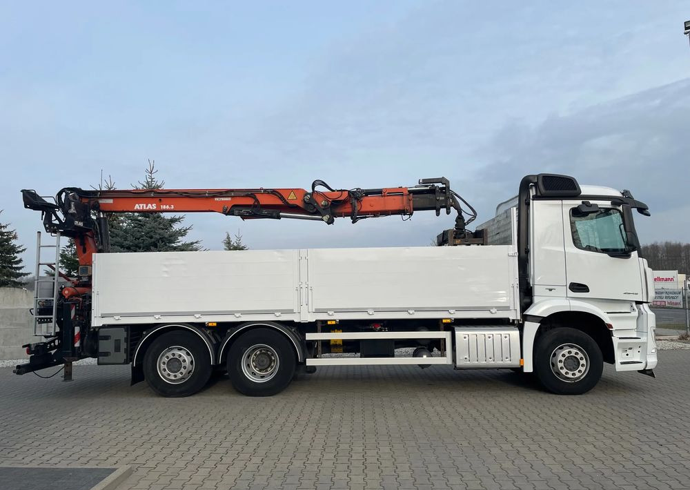 Mercedes-Benz Arocs 2545, HDS ATLAS 186.3 - PILOT - شاحنات مسطحة, شاحنة كرين: صور 4 Mercedes-Benz Arocs 2545, HDS ATLAS 186.3 - PILOT - شاحنات مسطحة, شاحنة كرين: صور 4