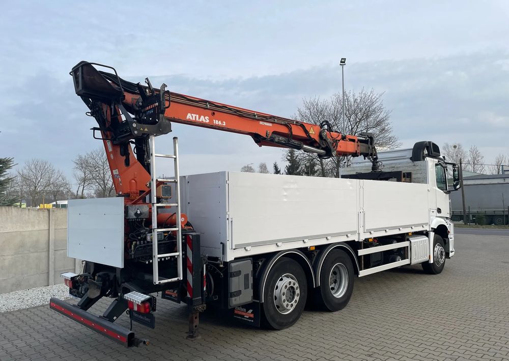 Mercedes-Benz Arocs 2545, HDS ATLAS 186.3 - PILOT - شاحنات مسطحة, شاحنة كرين: صور 5 Mercedes-Benz Arocs 2545, HDS ATLAS 186.3 - PILOT - شاحنات مسطحة, شاحنة كرين: صور 5