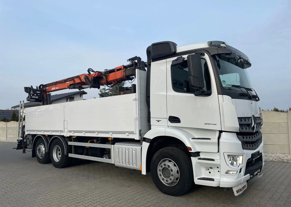 Mercedes-Benz Arocs 2545, HDS ATLAS 186.3 - PILOT - شاحنات مسطحة, شاحنة كرين: صور 3 Mercedes-Benz Arocs 2545, HDS ATLAS 186.3 - PILOT - شاحنات مسطحة, شاحنة كرين: صور 3