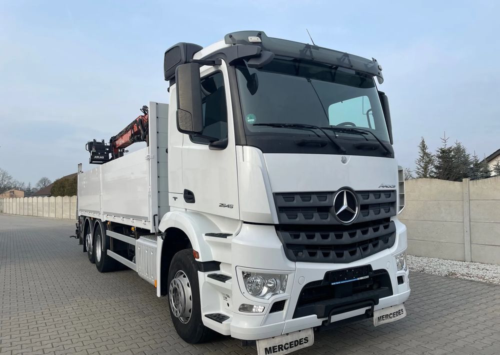 Mercedes-Benz Arocs 2545, HDS ATLAS 186.3 - PILOT - شاحنات مسطحة, شاحنة كرين: صور 2 Mercedes-Benz Arocs 2545, HDS ATLAS 186.3 - PILOT - شاحنات مسطحة, شاحنة كرين: صور 2